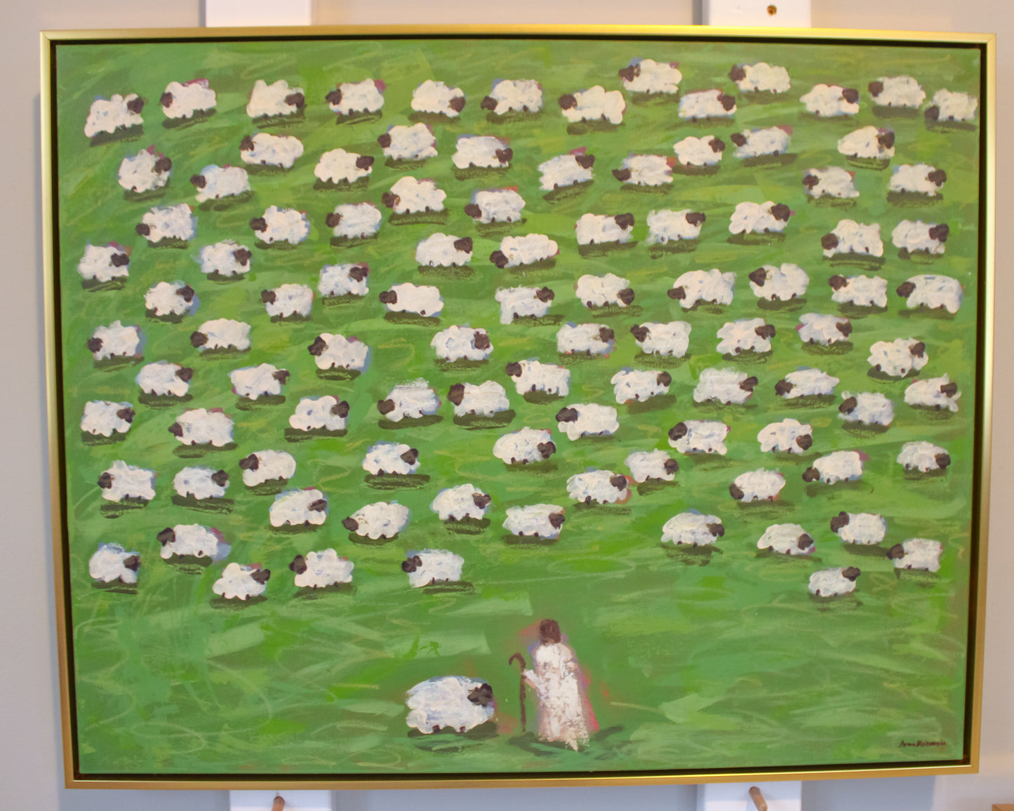 Sought The One - No. 2 - 24x30 Gold Frame